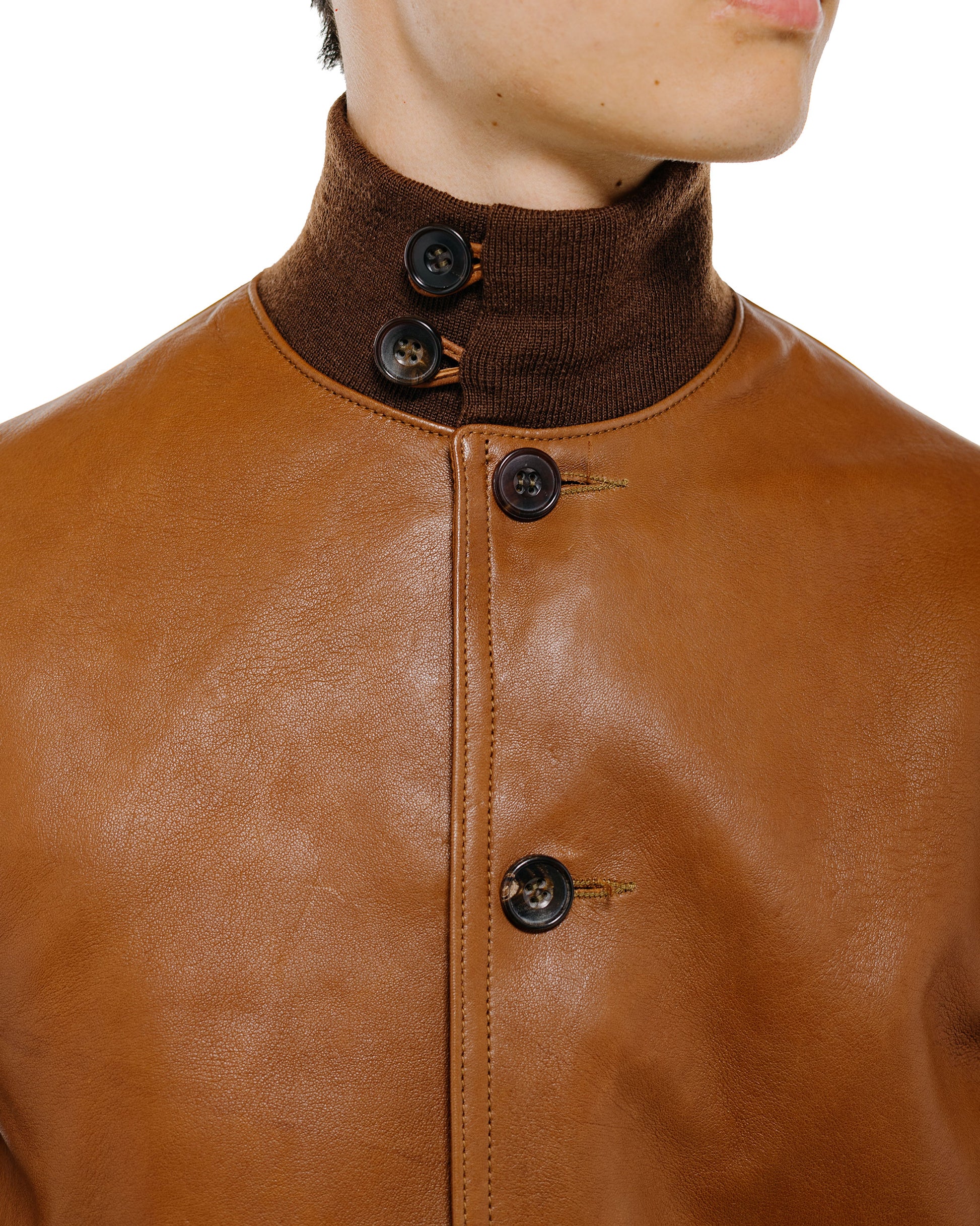 The Real McCoy's MJ24101 Type A-1 Real McCoy Mfg. Co. / Sheepskin Russet Brown