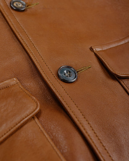 The Real McCoy's MJ24101 Type A-1 Real McCoy Mfg. Co. / Sheepskin Russet Brown