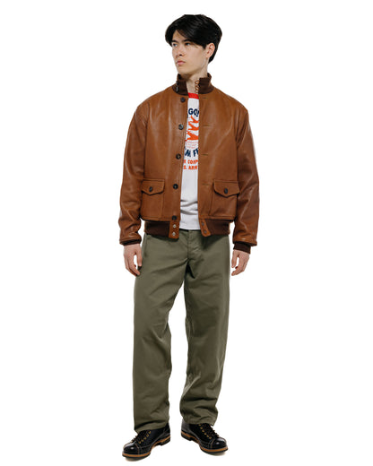 The Real McCoy's MJ24101 Type A-1 Real McCoy Mfg. Co. / Sheepskin Russet Brown