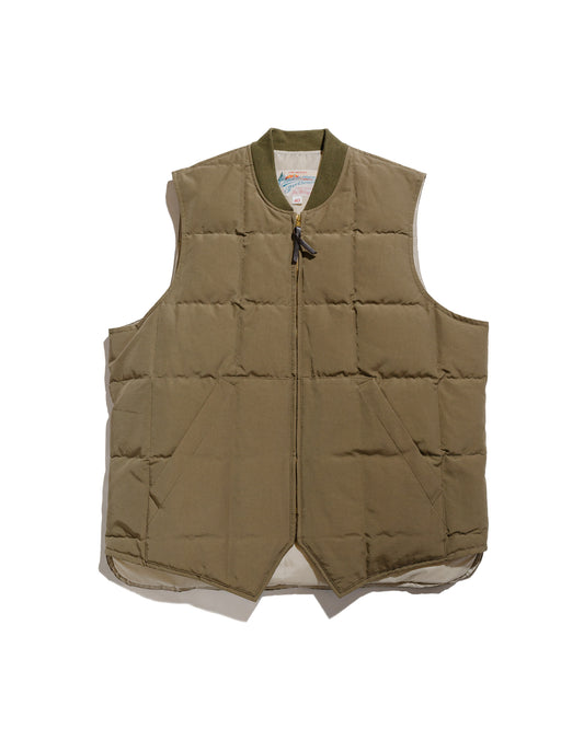 The Real McCoy's MJ24110 CottonNylon Down Vest Olive