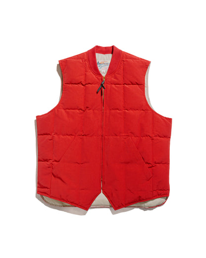 The Real McCoy's MJ24110 CottonNylon Down Vest Red