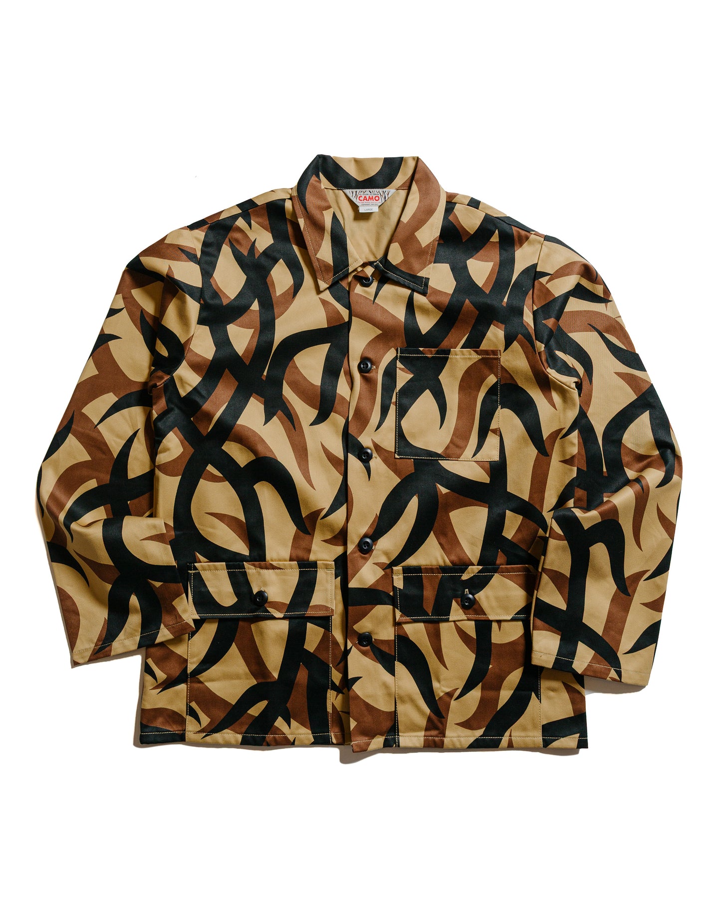 The Real McCoy's MJ25013 Tribal Camouflage Combat Jacket Beige