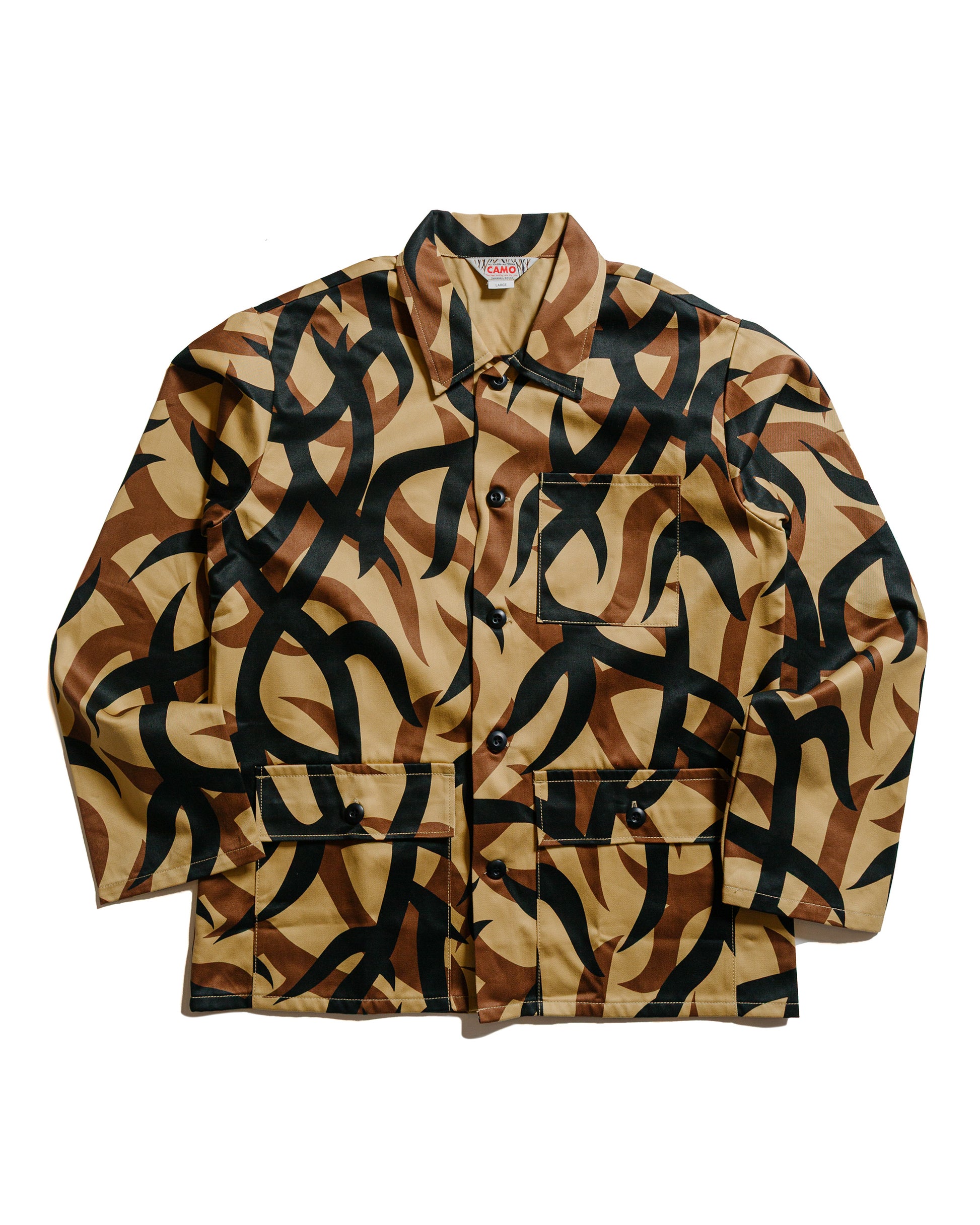 The Real McCoy's MJ25013 Tribal Camouflage Combat Jacket Beige