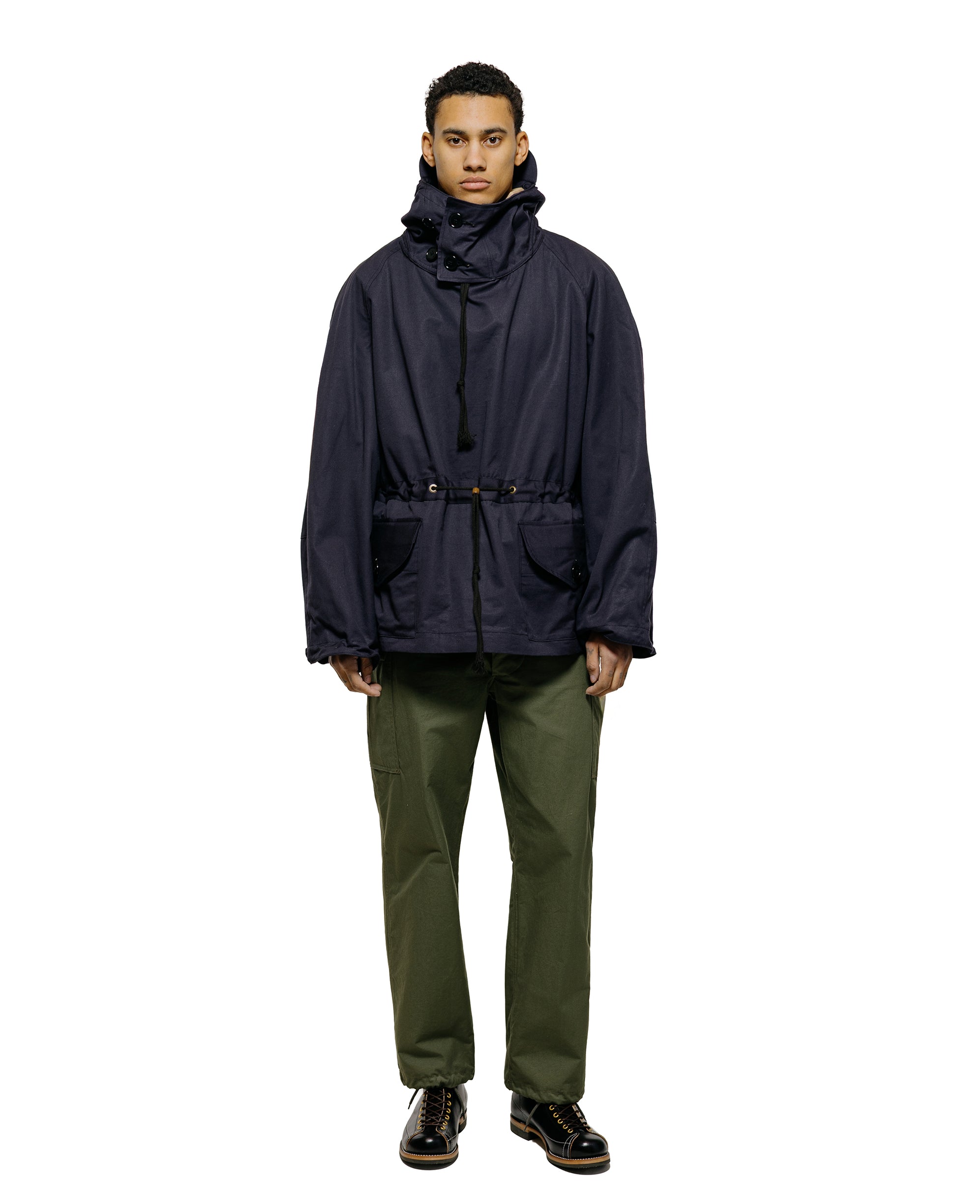 The Real McCoy's MJ25101 Royal Navy Windproof Deck Smock, 1st Pattern Cotton Jacket Navy