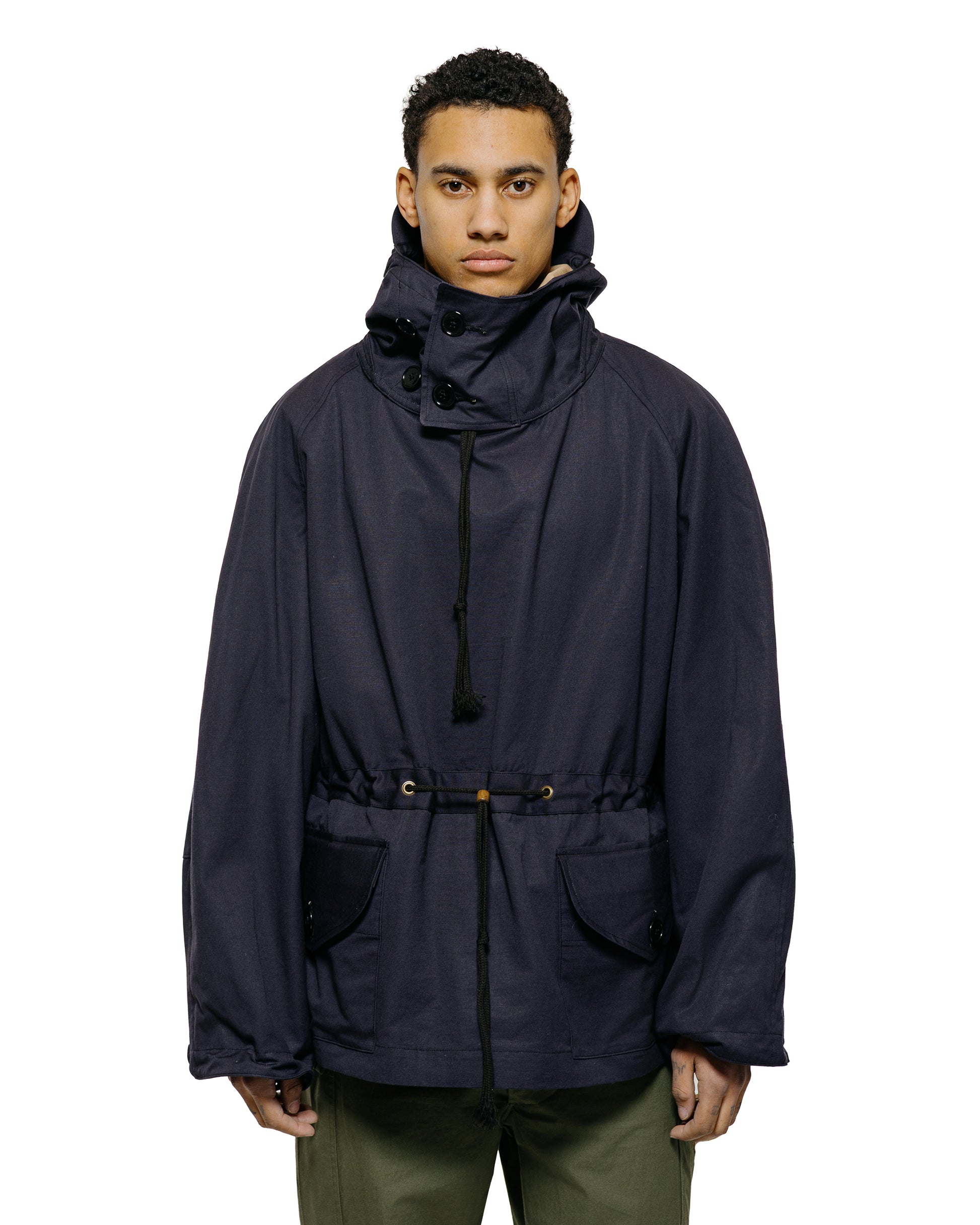 The Real McCoy's MJ25101 Royal Navy Windproof Deck Smock, 1st Pattern Cotton Jacket Navy