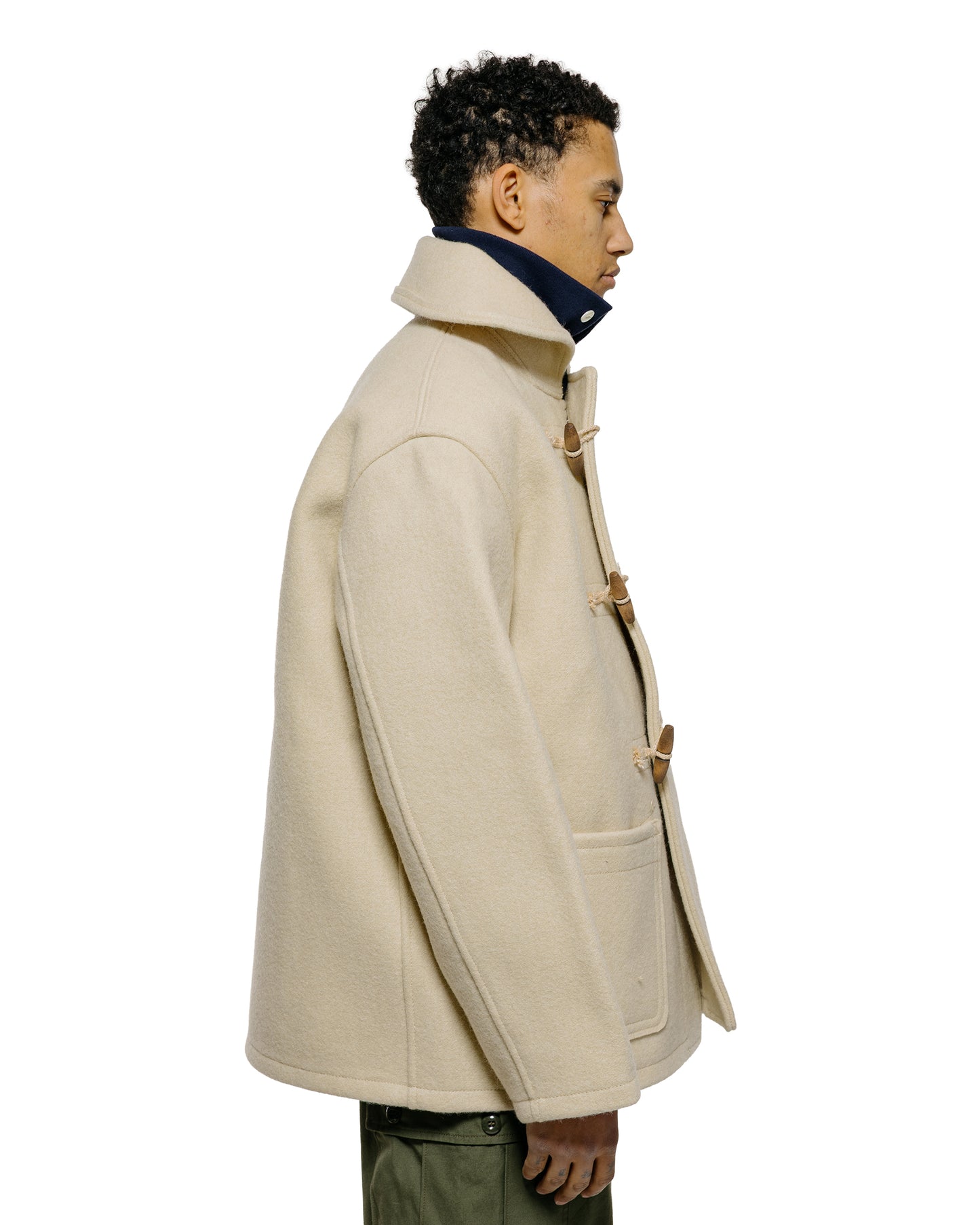 The Real McCoy's MJ25102 WWII British Fearnought Duffle Coat, ARP Ecru