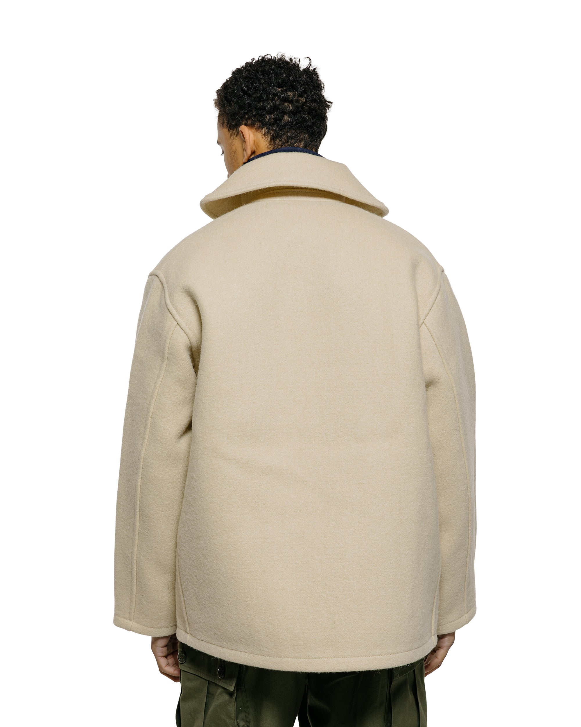 The Real McCoy's MJ25102 WWII British Fearnought Duffle Coat, ARP Ecru