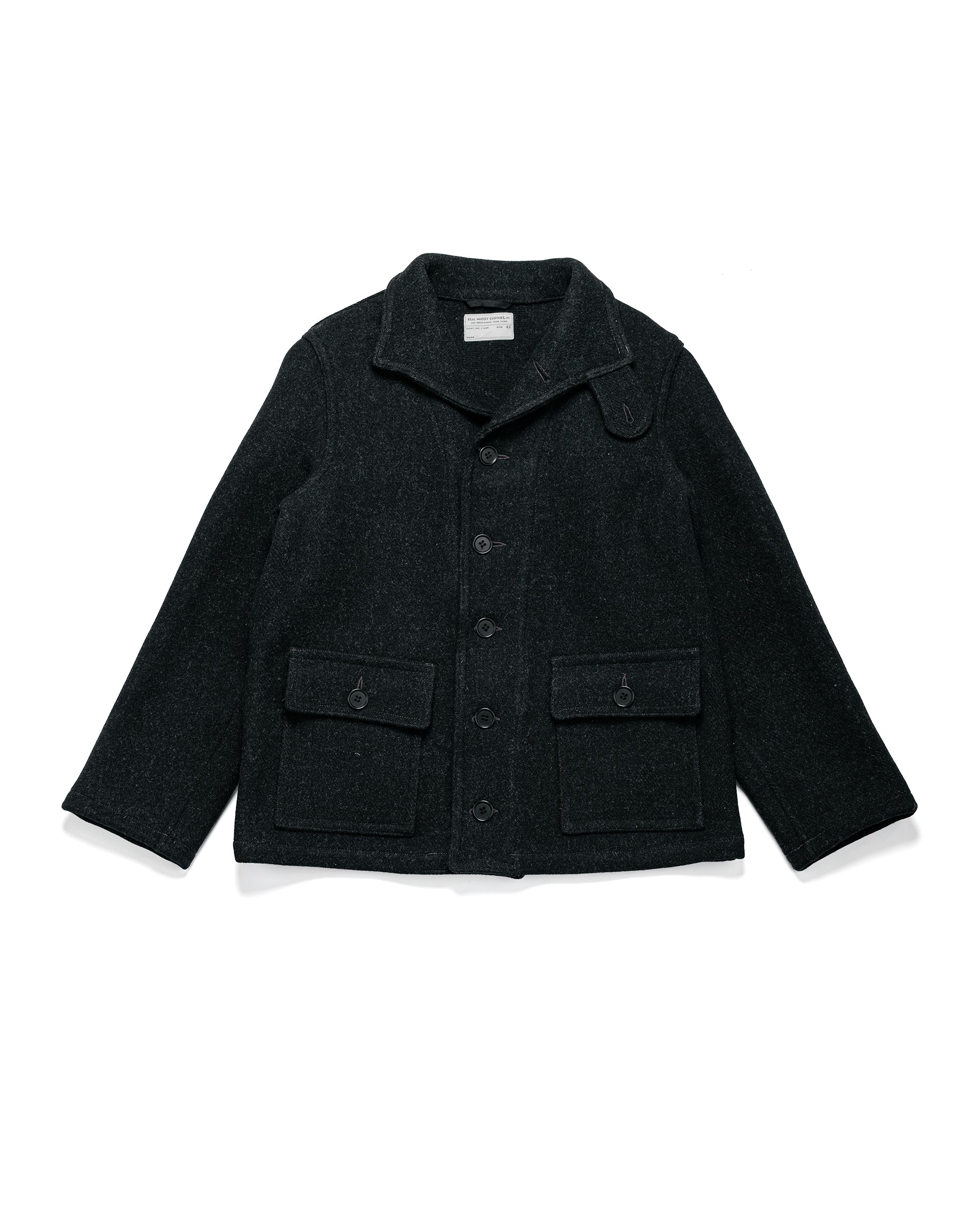 The Real McCoy's MJ24010 Nylon Cotton Lined Coach Jacket Burgundy