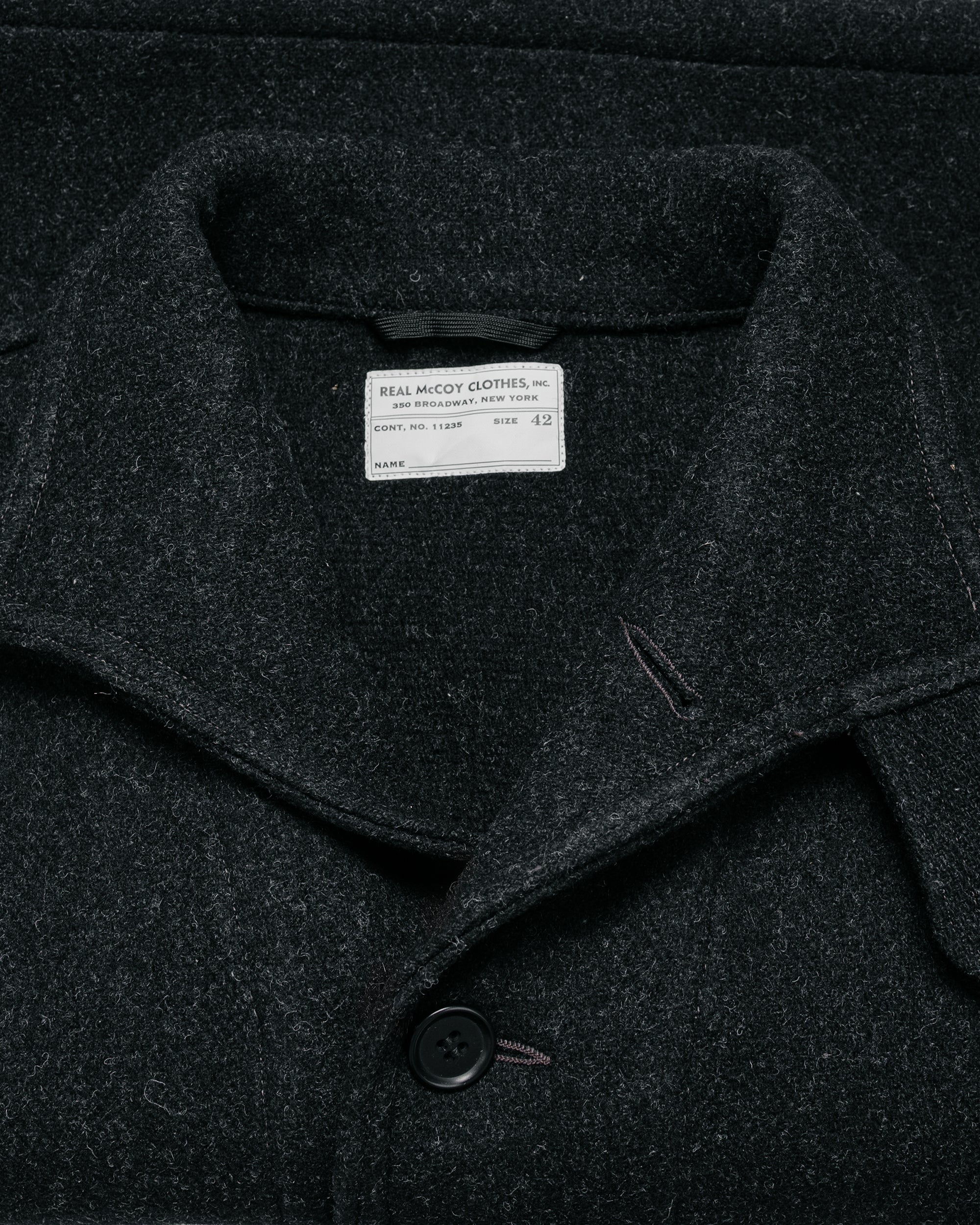The Real McCoy's MJ25109 U.S. Navy Submarine Jacket Charcoal