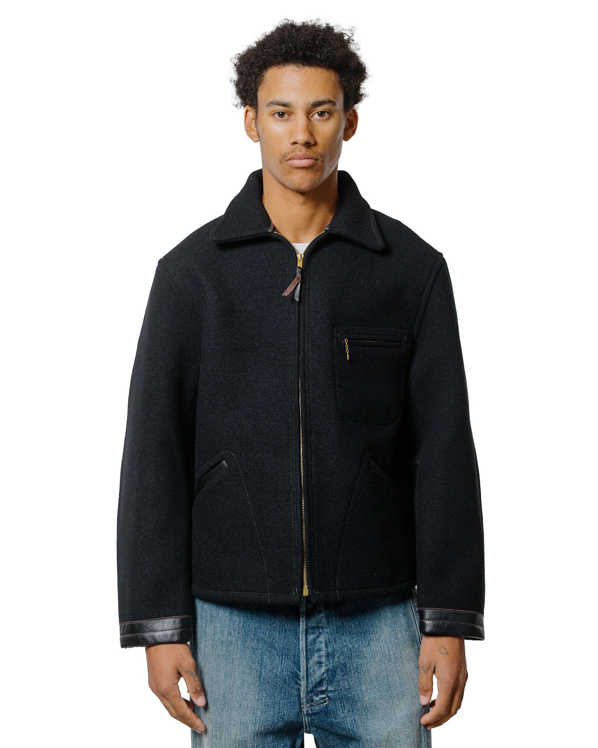 The Real McCoy's MJ25111 Wool Field Sports Jacket Black