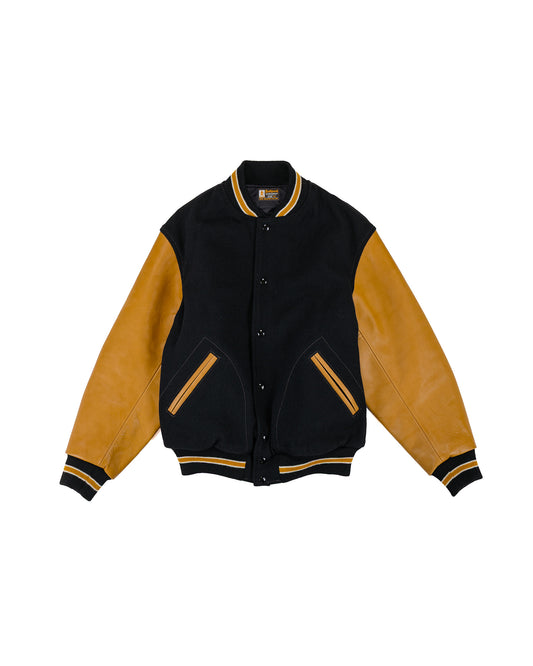 The Real McCoy's MJ25116 Wool Varsity Jacket Black
