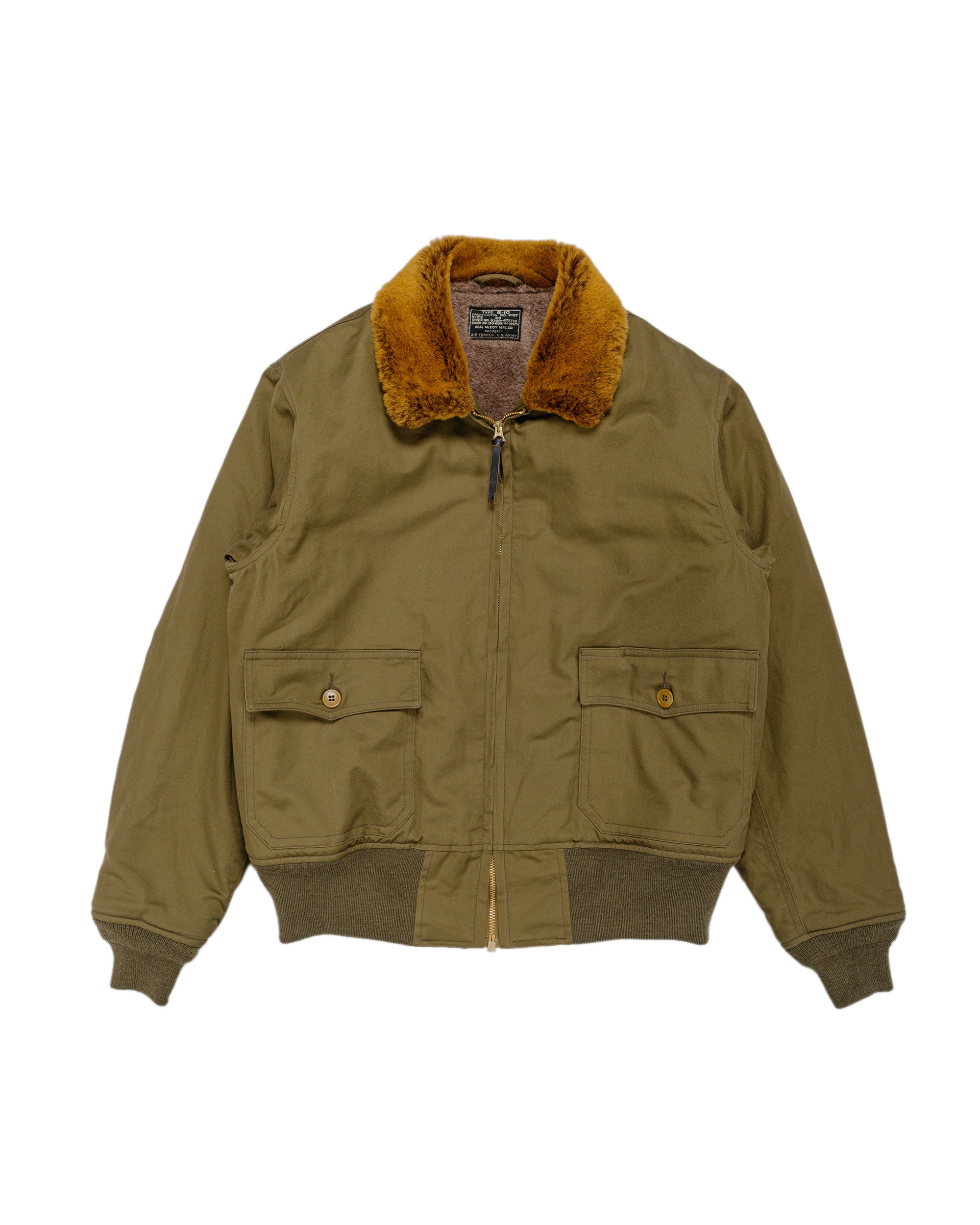 The Real McCoy's MJ25117 Type B-10 Real McCoy MFG.Co Olive