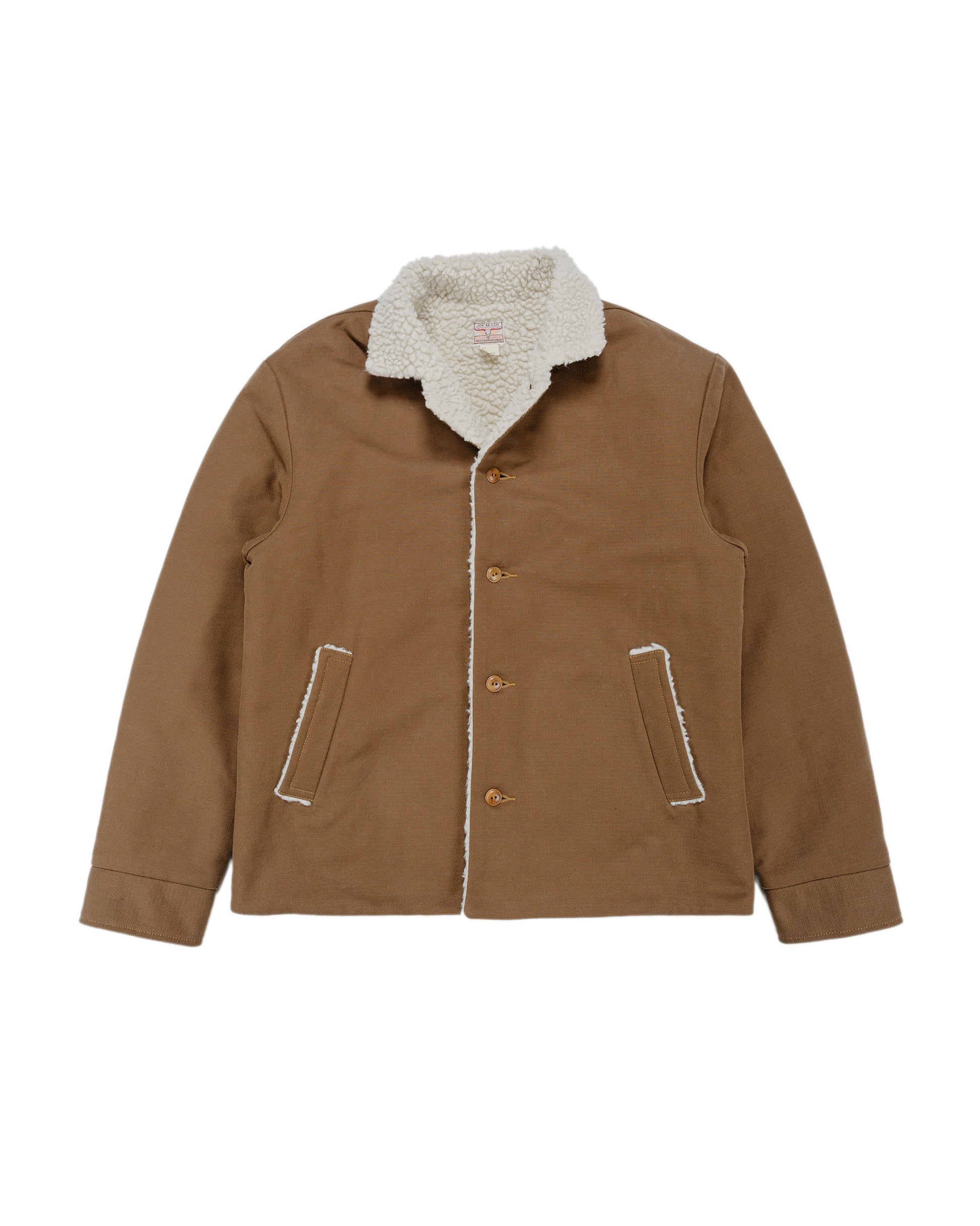 The Real McCoy's MJ25125 Moleskin Ranch Coat Brown
