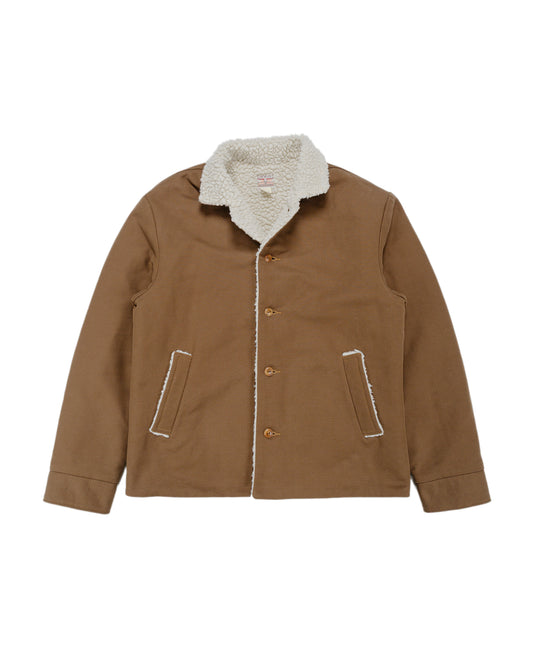 The Real McCoy's MJ25125 Moleskin Ranch Coat Brown