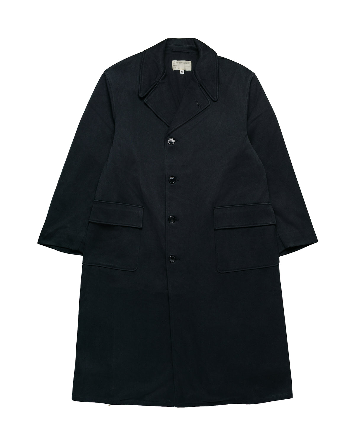 The Real McCoy's MJ26001 U.S. Coast Guard Overcoat Black