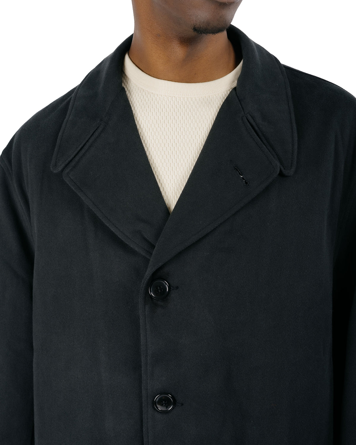 The Real McCoy's MJ26001 U.S. Coast Guard Overcoat Black