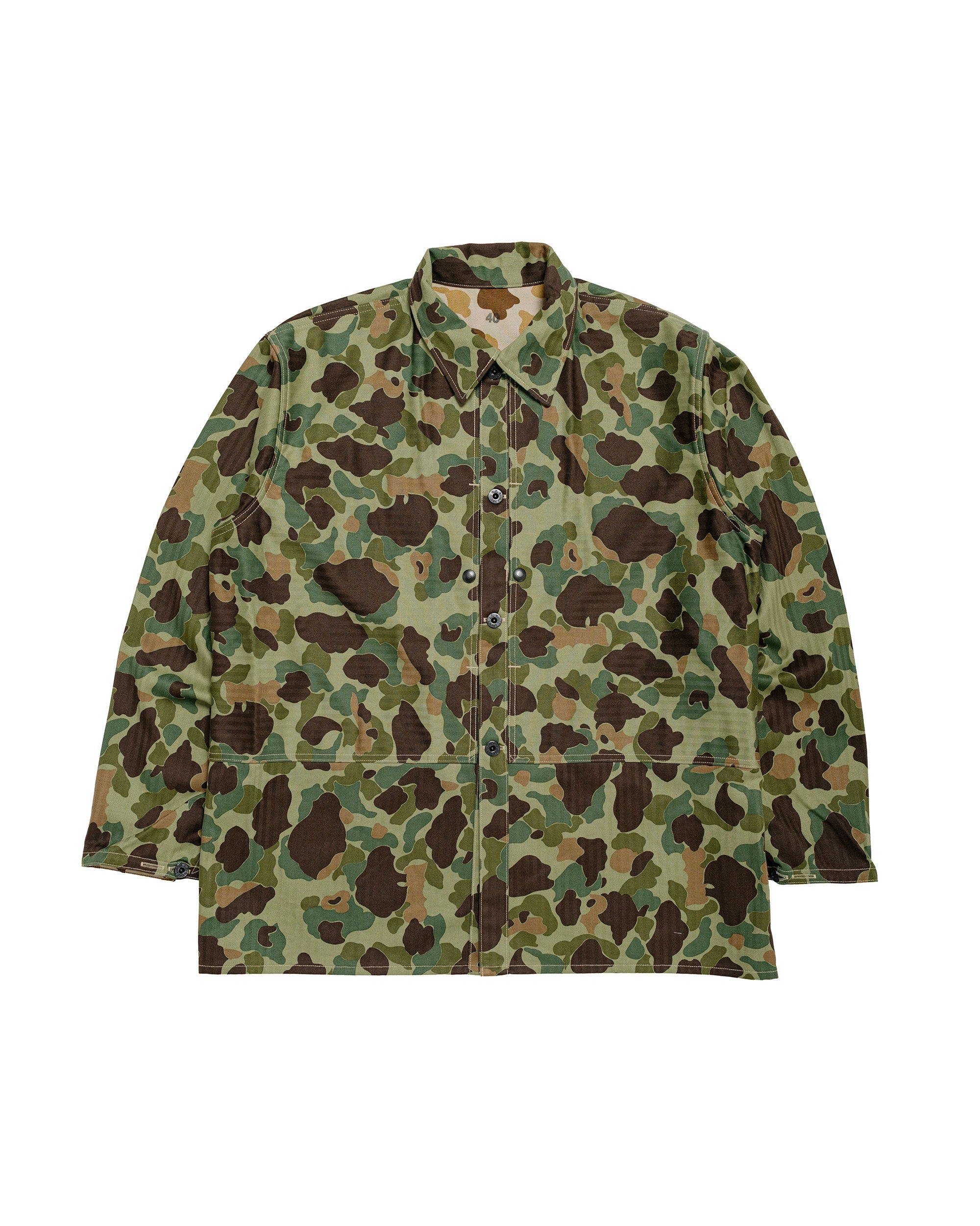 The Real McCoy's MJ26003 P1944 Reversible Frogskin Camouflage Coat Gre