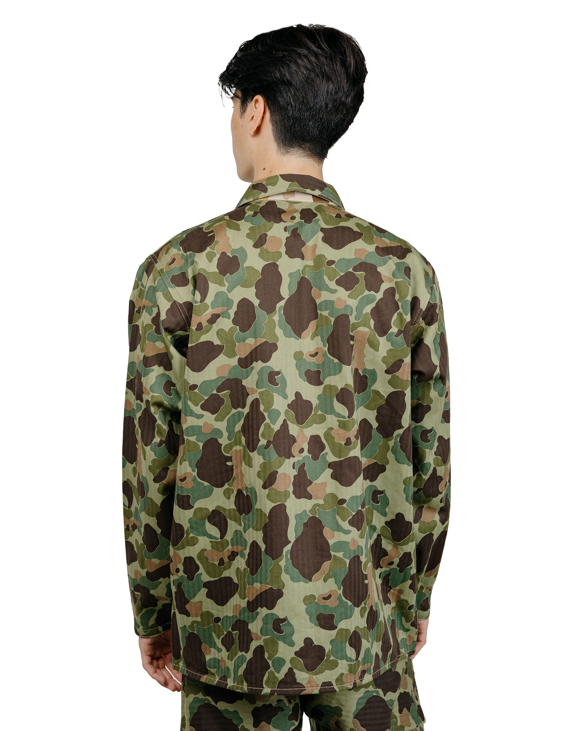 The Real McCoy's MJ26003 P1944 Reversible Frogskin Camouflage Coat Gre