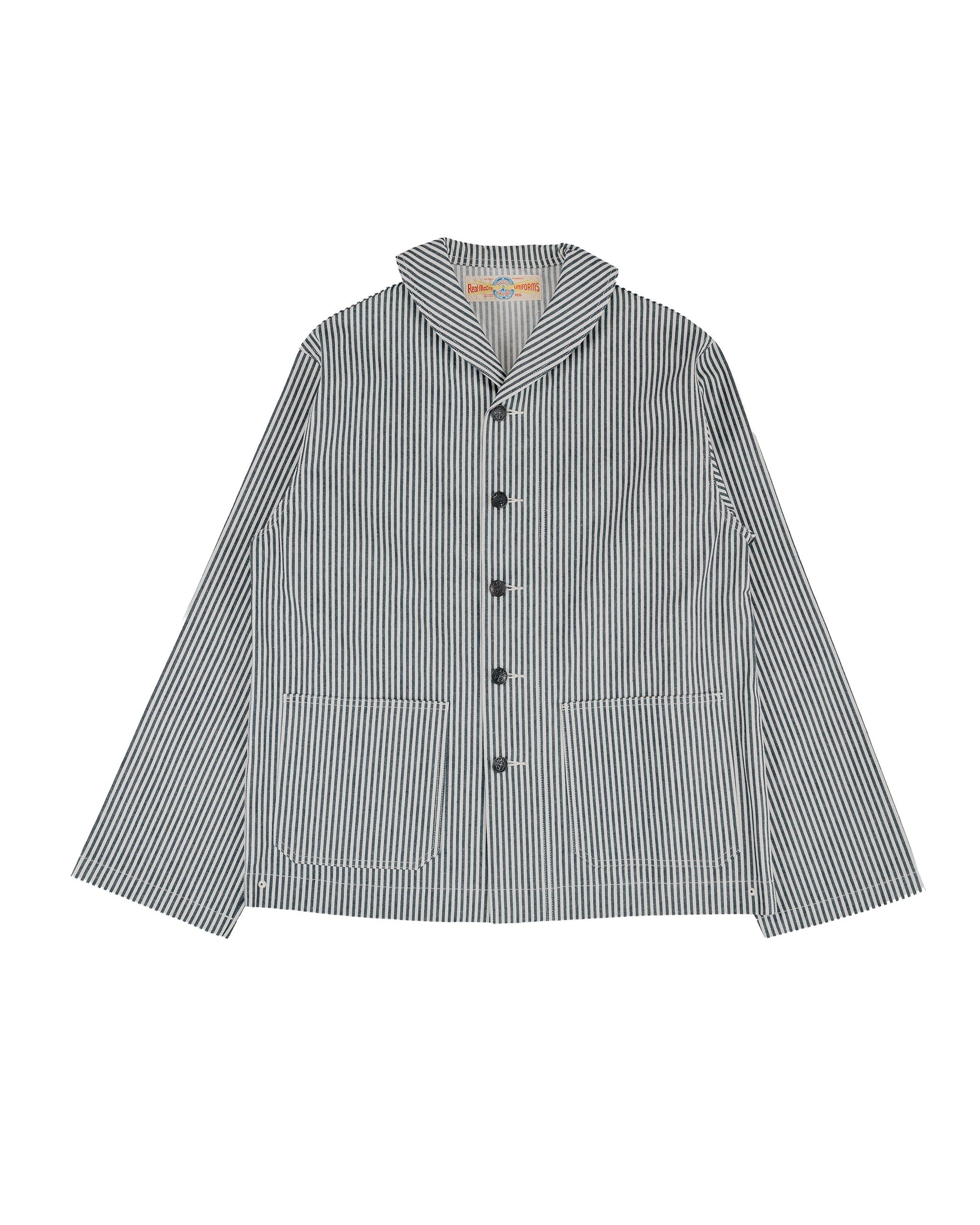 The Real McCoy's MJ26004 U.S. Navy Striped Dungaree Jumper White/Navy