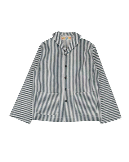 The Real McCoy's MJ26004 U.S. Navy Striped Dungaree Jumper White/Navy