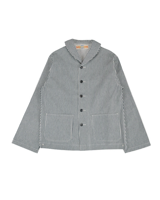 The Real McCoy's MJ26004 U.S. Navy Striped Dungaree Jumper White/Navy