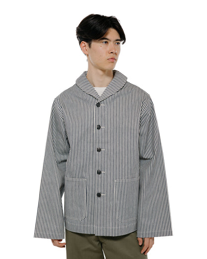 The Real McCoy's MJ26004 U.S. Navy Striped Dungaree Jumper White/Navy