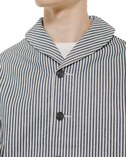 The Real McCoy's MJ26004 U.S. Navy Striped Dungaree Jumper White/Navy