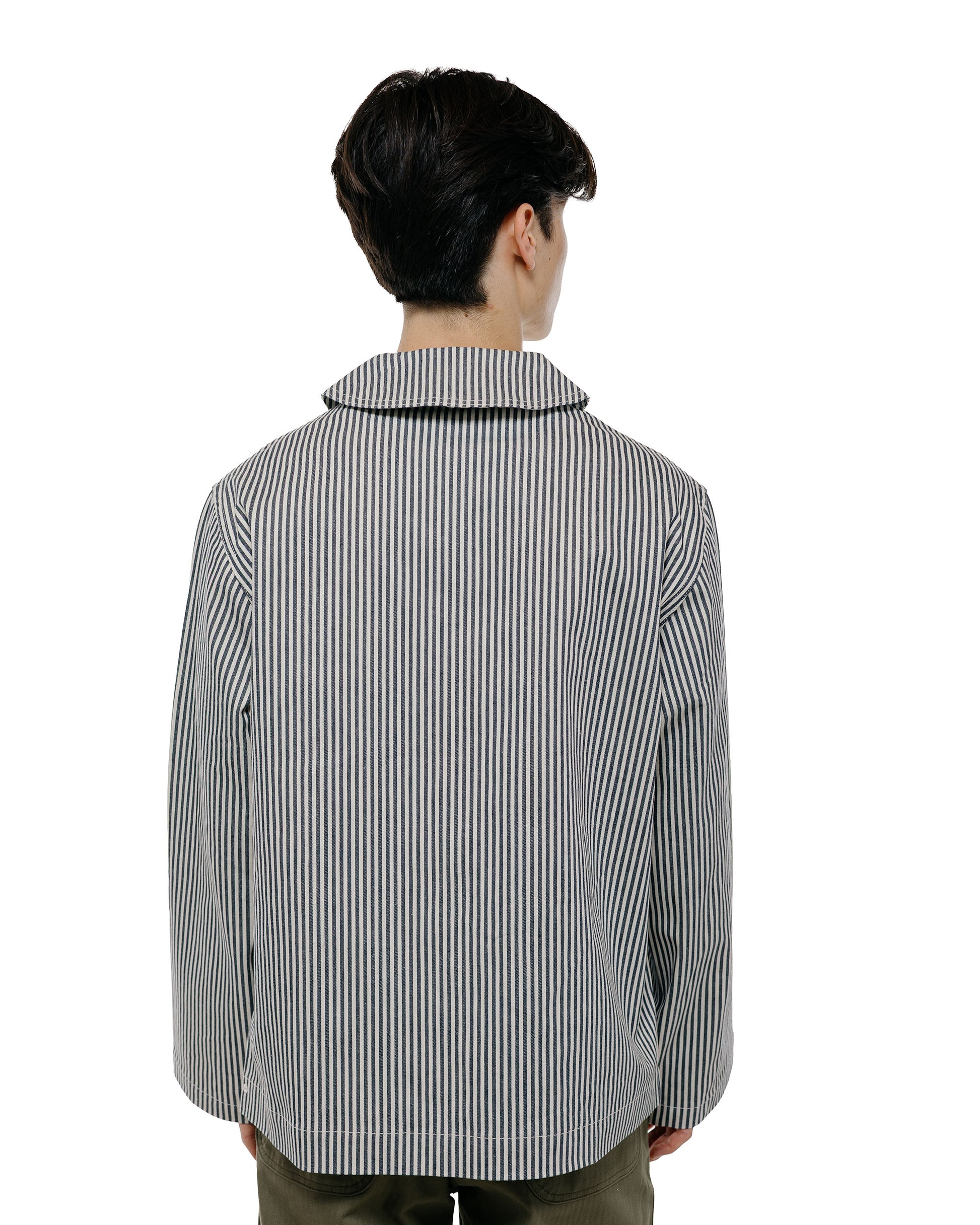 The Real McCoy's MJ26004 U.S. Navy Striped Dungaree Jumper White/Navy