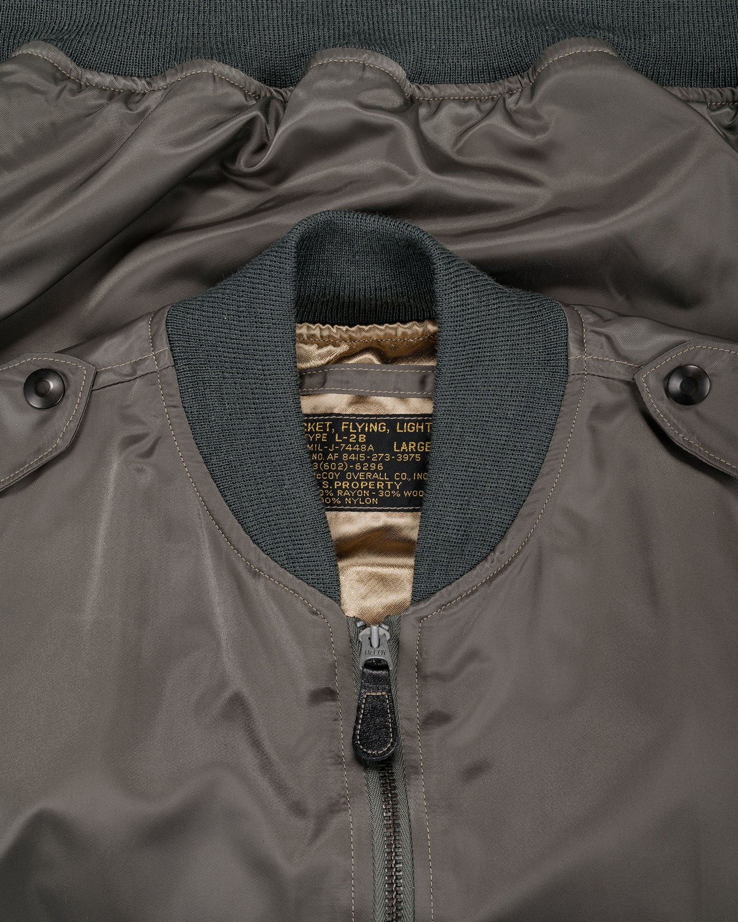 lost & found The Real McCoy's The Real McCoy's MJ26006 Type L-2B Real McCoy Mfg. Co. Sage Green