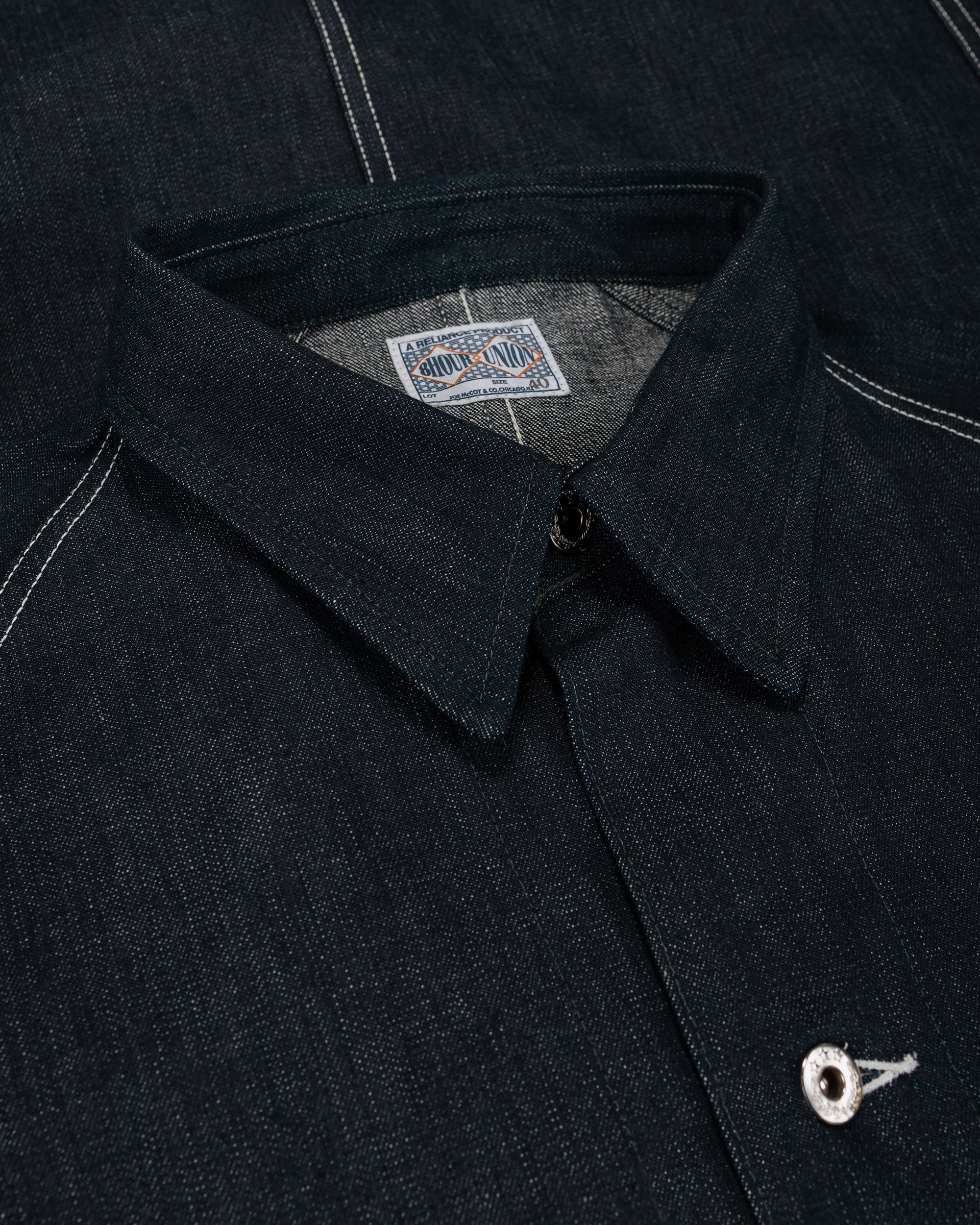The Real McCoy's MJ26008 WWII Raglan Sleeve Denim Chore Coat Indigo
