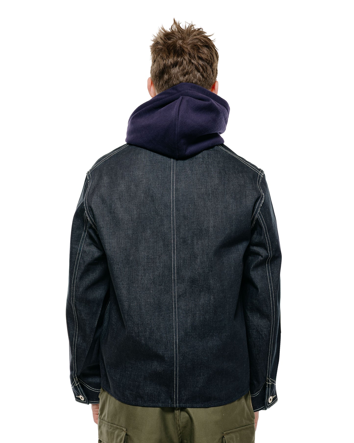 The Real McCoy's MJ26009 WWII Denim Engineer Coat Indigo