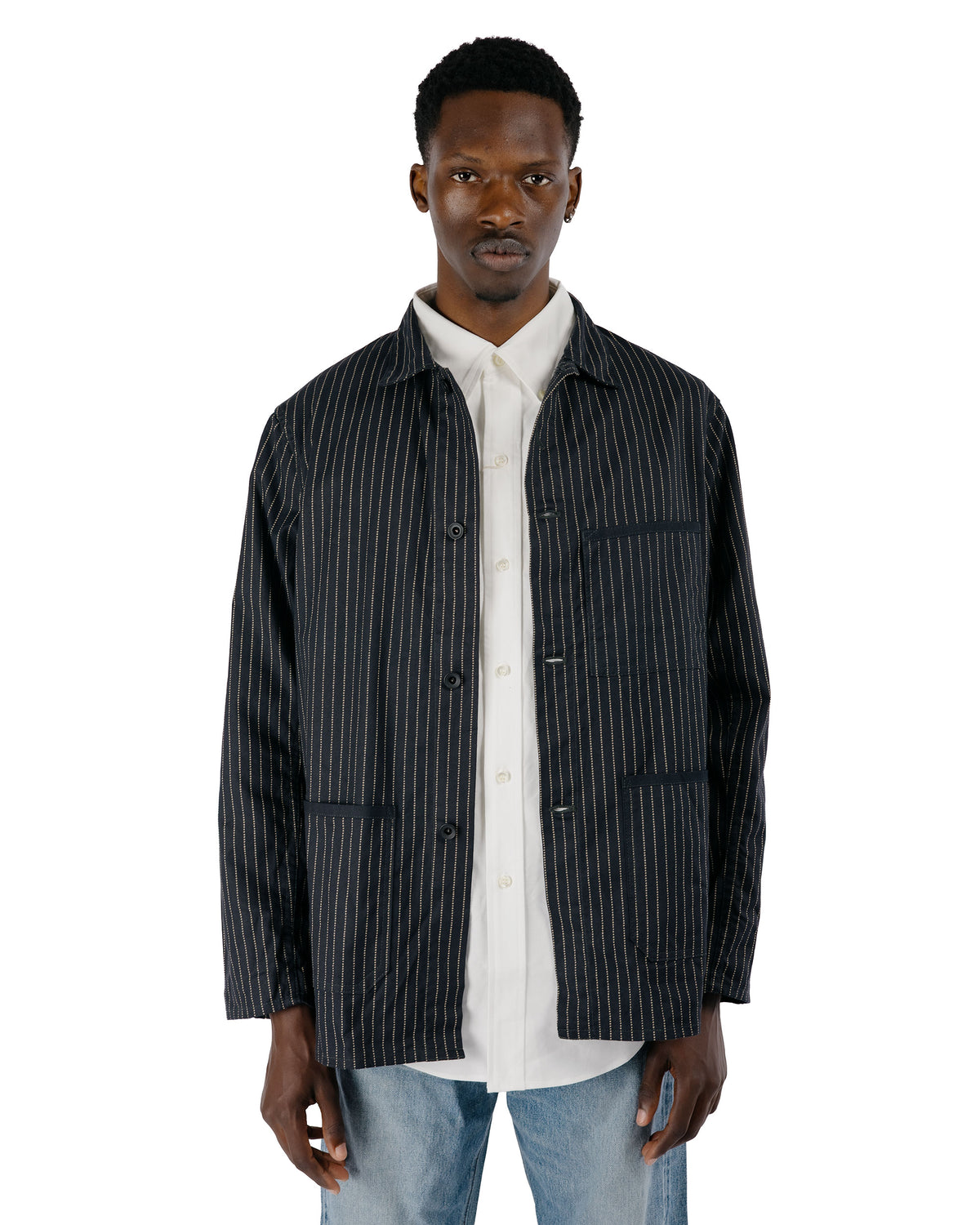 The Real McCoy's MJ26010 Black Wabash Chore Coat Black