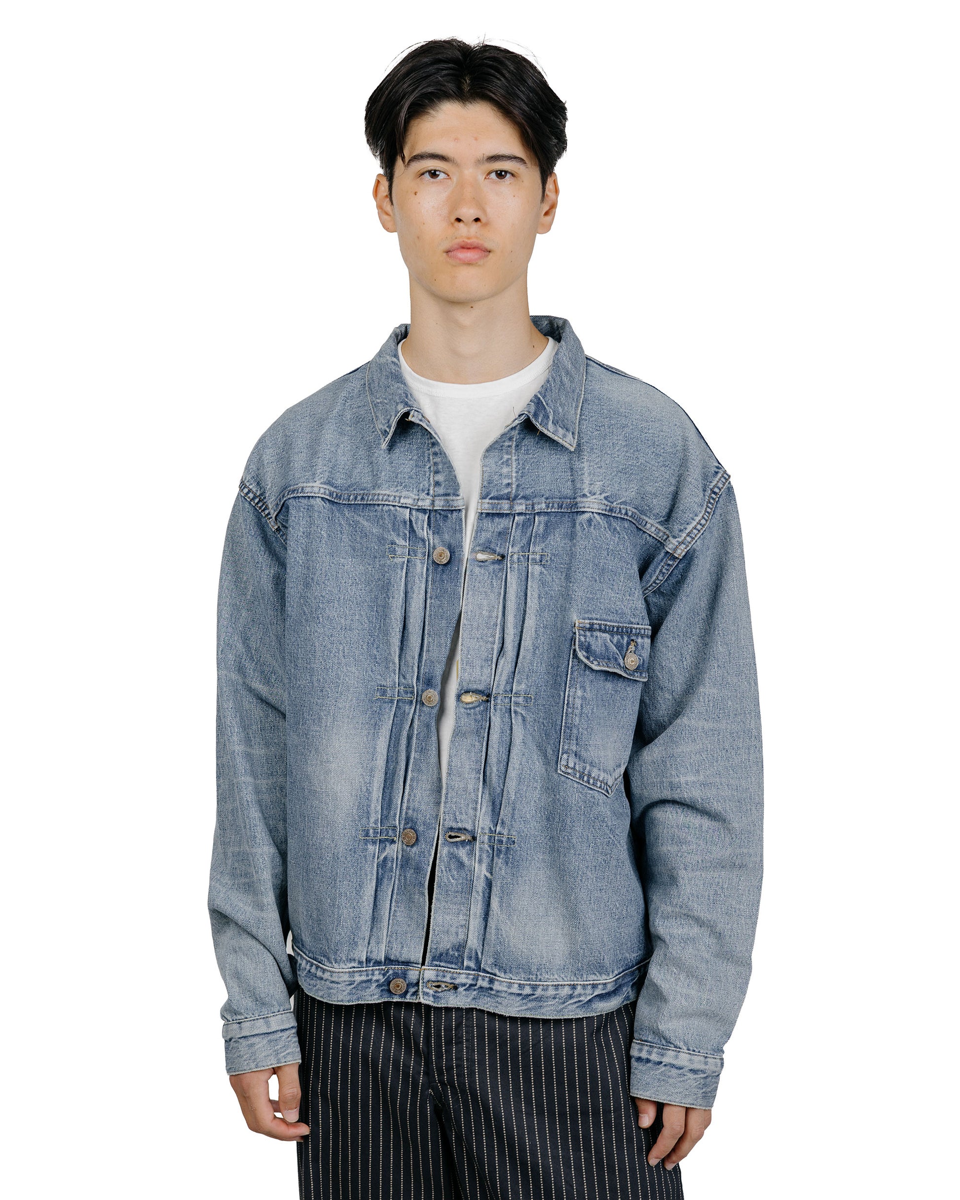 The Real McCoy's MJ26012 Lot.001XXJ  Early Model, Light Wash Indigo
