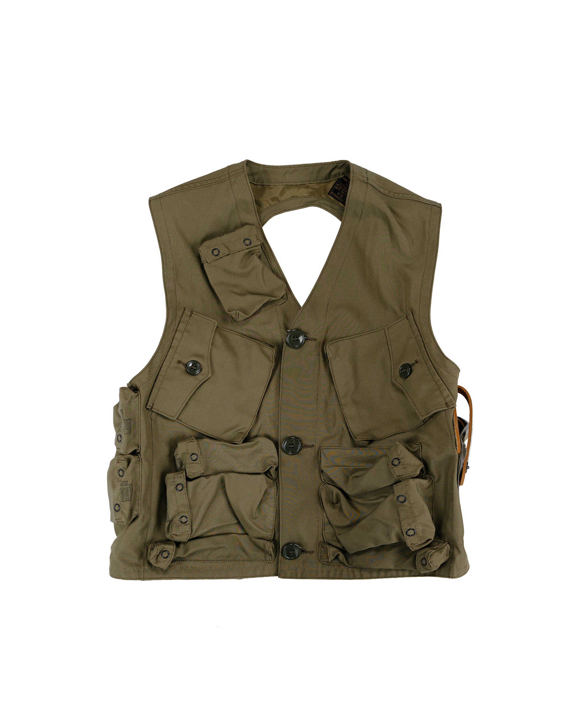 The Real McCoy's MJ26015 Type C-1 Vest, Emergency Sustenance Vest Olive