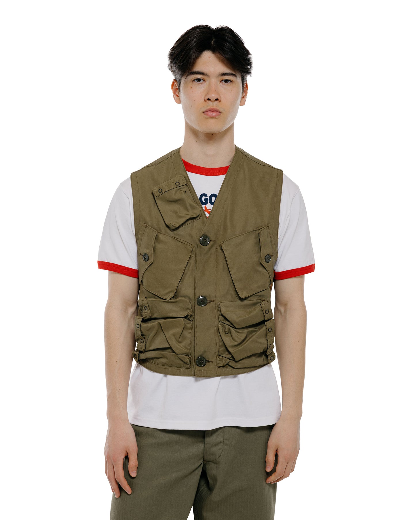 The Real McCoy's MJ26015 Type C-1 Vest, Emergency Sustenance Vest Olive