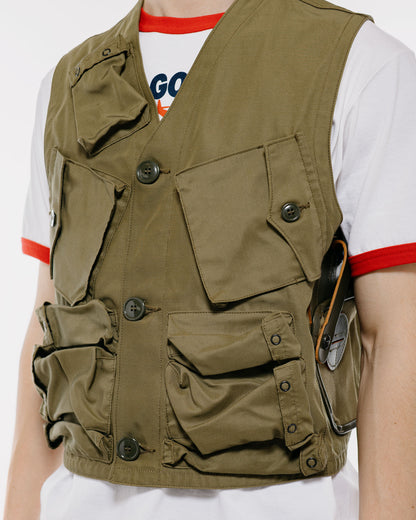 The Real McCoy's MJ26015 Type C-1 Vest, Emergency Sustenance Vest Olive