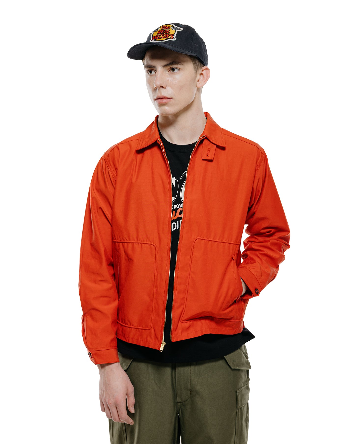 The Real McCoy's MJ26017 All-Weather Swing Jacket Red
