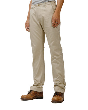 The Real McCoy's MP19010 Blue Seal Chino Trousers Beige model front