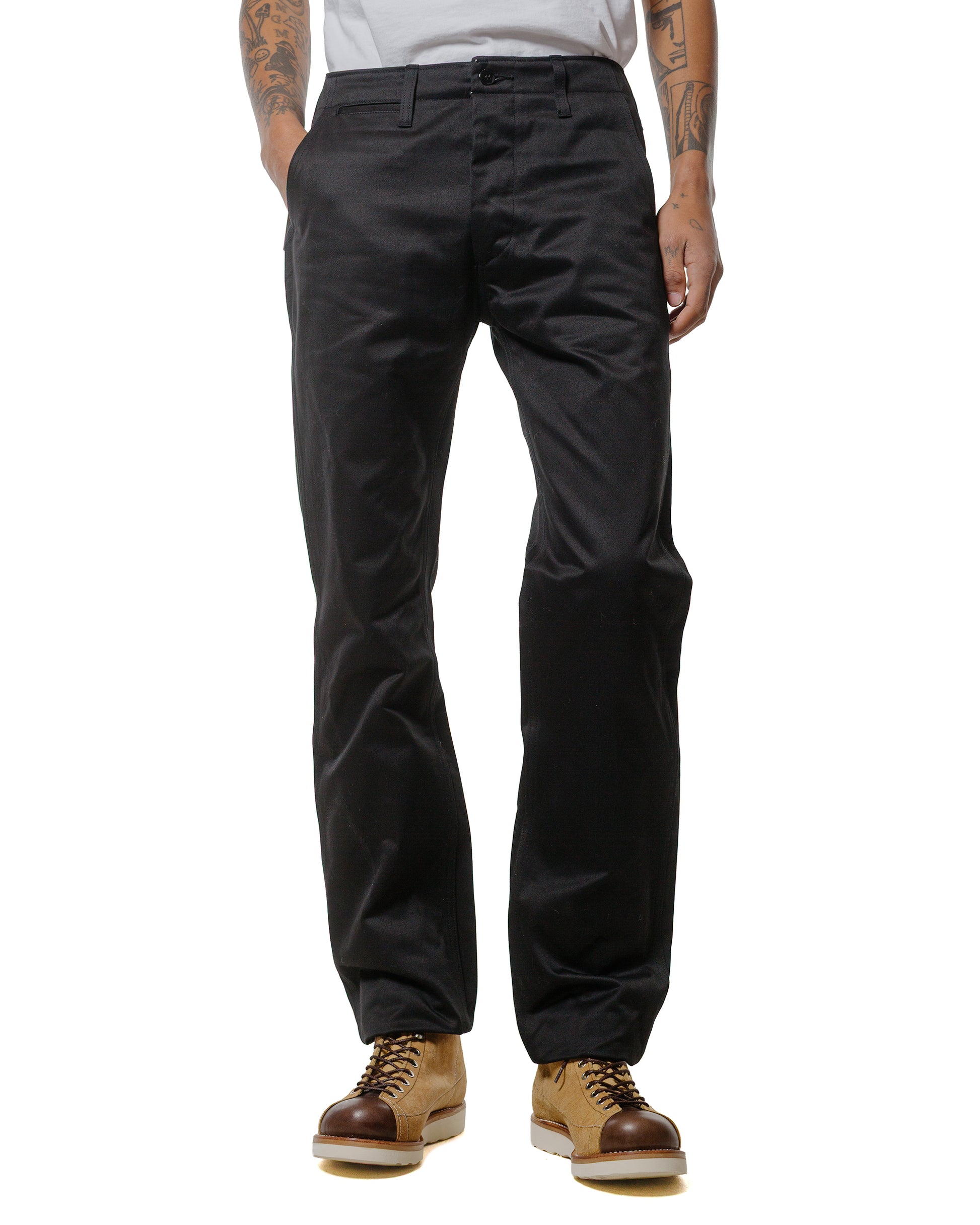 The Real McCoy's MP19010 Blue Seal Chino Trousers Black
