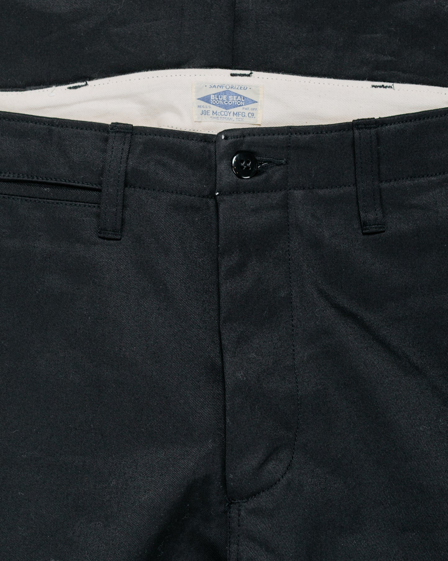 The Real McCoy's MP19010 Blue Seal Chino Trousers Black