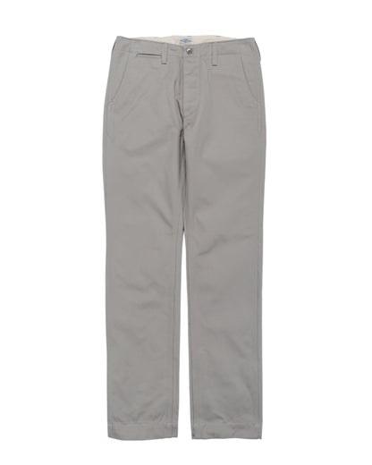 The Real McCoy's MP19010 Blue Seal Chino Trousers Medium Gray