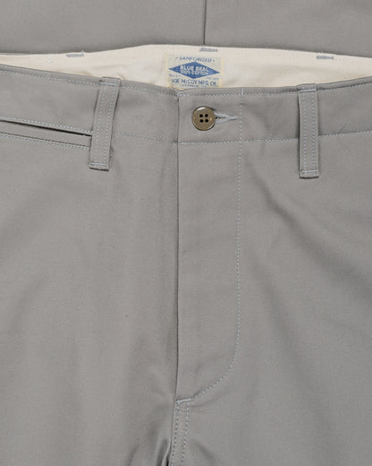 The Real McCoy's MP19010 Blue Seal Chino Trousers Medium Gray