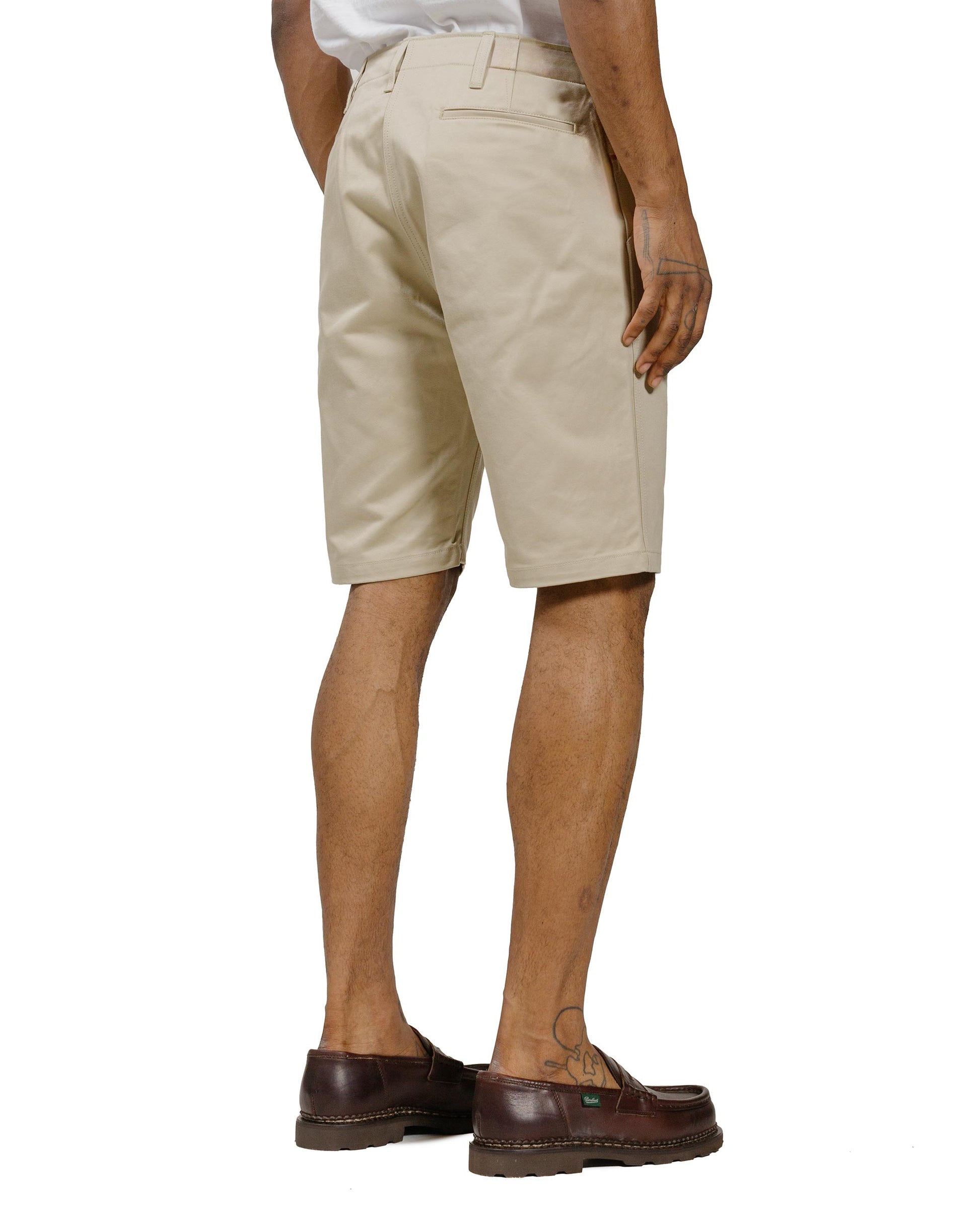 The Real McCoy's MP20018 Joe McCoy Chino Shorts Beige model back