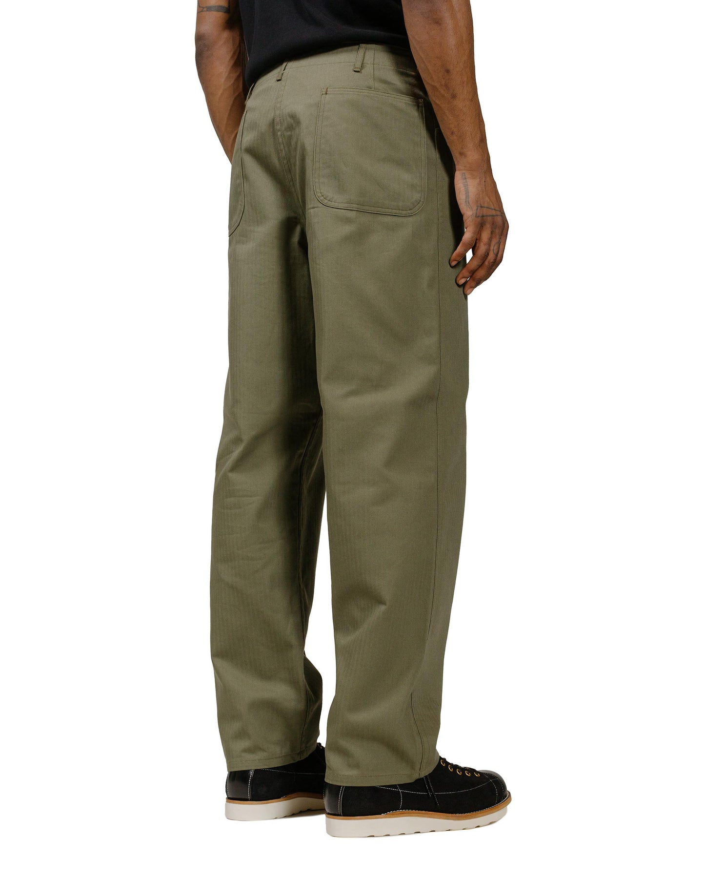 The Real McCoy's MP22007 Trousers, Utility N-3 (Model 220) Olive model back