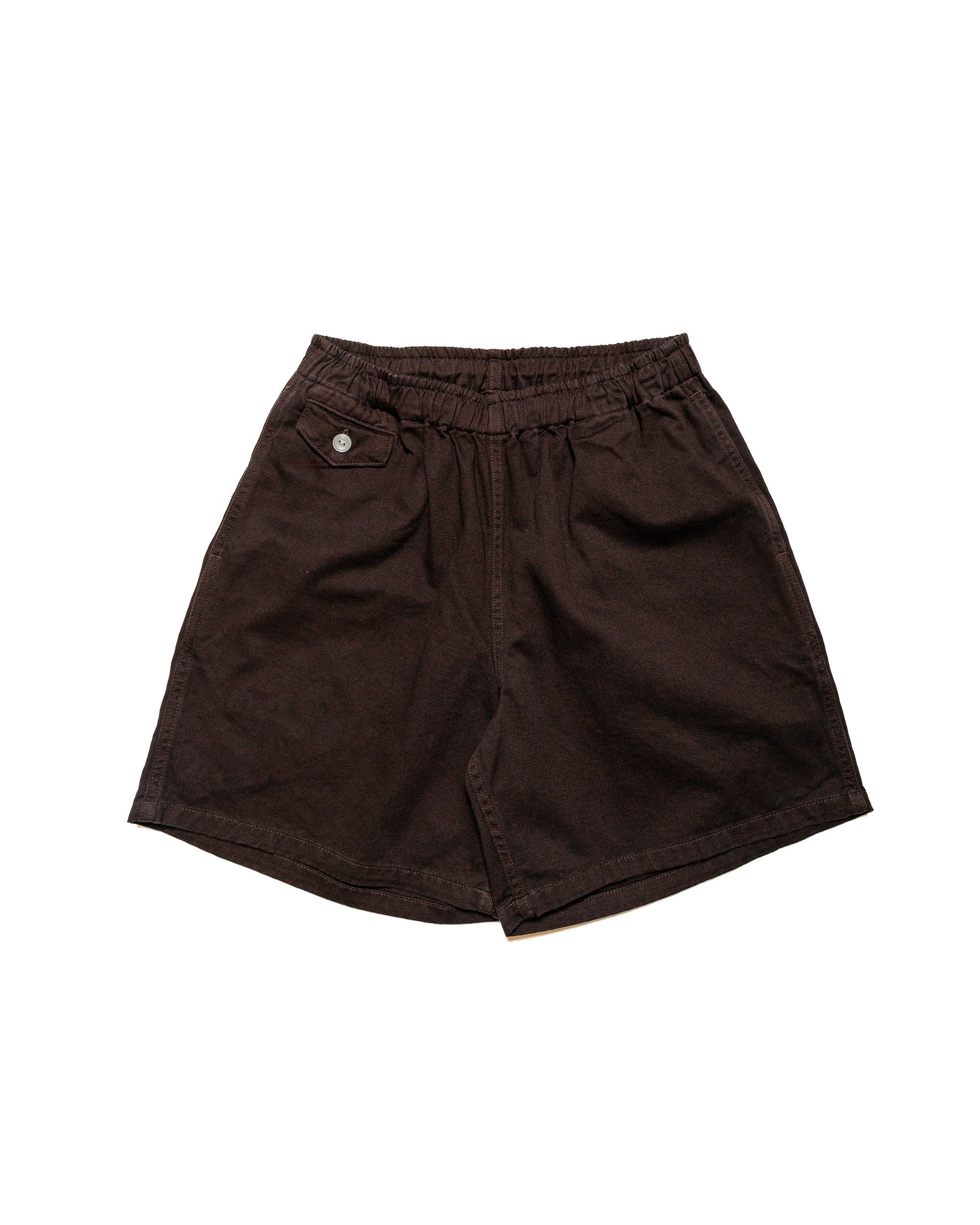 The Real McCoy's MP22015 Cotton Drill Swim Shorts (Over-Dyed) Black