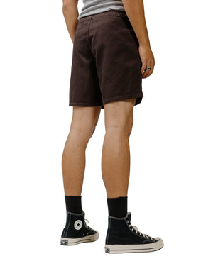 The Real McCoy's MP22015 Cotton Drill Swim Shorts (Over-Dyed) Black model back