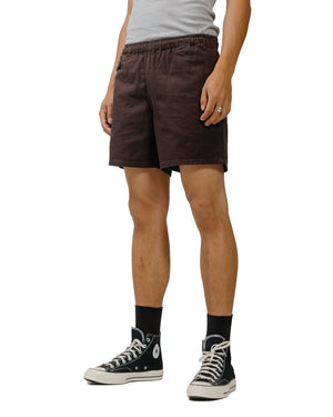 The Real McCoy's MP22015 Cotton Drill Swim Shorts (Over-Dyed) Black model front