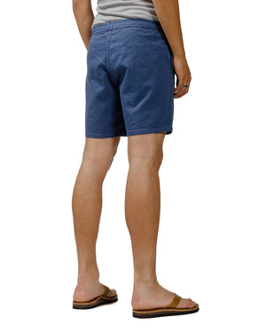 The Real McCoy's MP22015 Cotton Drill Swim Shorts (Over-Dyed) Navy model back
