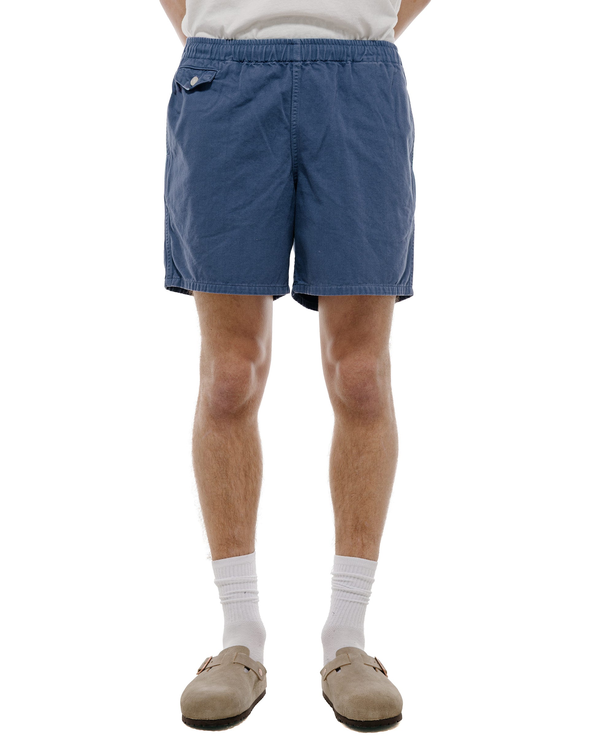 The Real McCoy's MP22015 Cotton Drill Swim Shorts (Over-Dyed) Navy