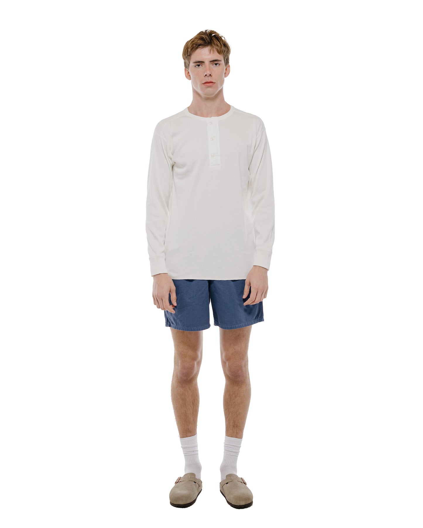 The Real McCoy's MP22015 Cotton Drill Swim Shorts (Over-Dyed) Navy